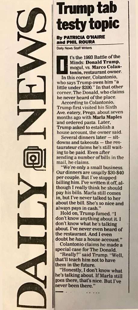 New York Daily News 1993 article