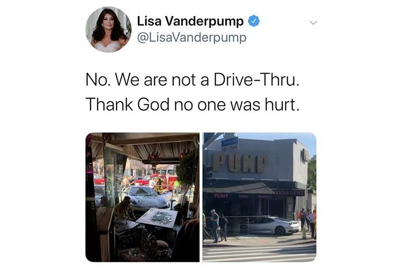 Ferrari Crashes Into Lisa Vanderpump's West Hollywood Restaurant