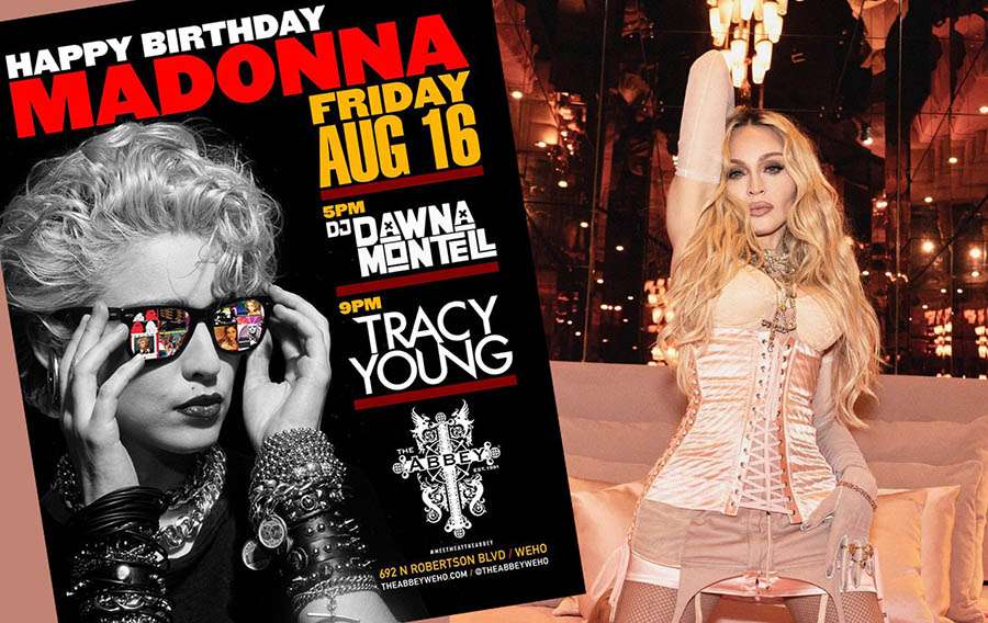 DJs Tracy Young and Dawna Montell celebrate Madonna’s birthday at Abbey WeHo